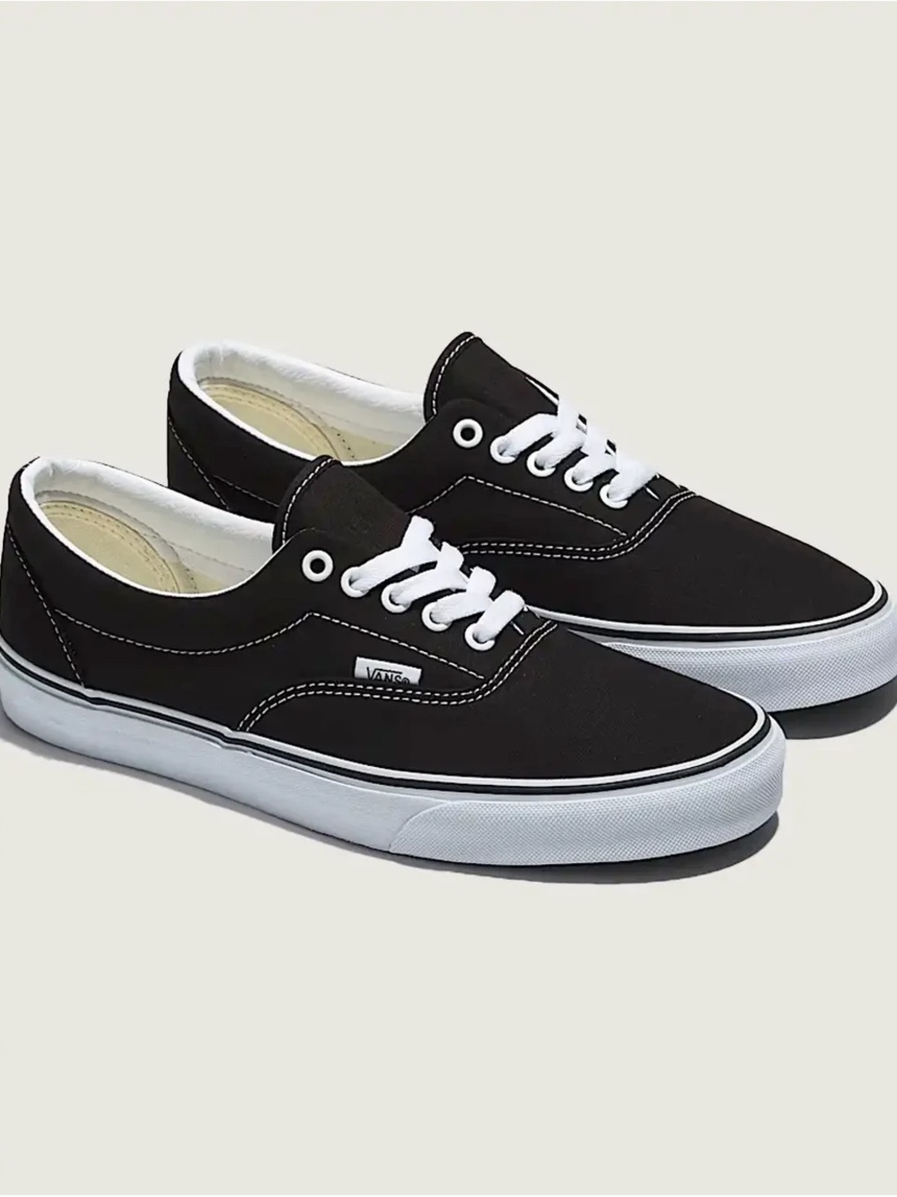 NEW Vans Black and White Era skate shoe Low-Top Canvas Sneakers women’s 6